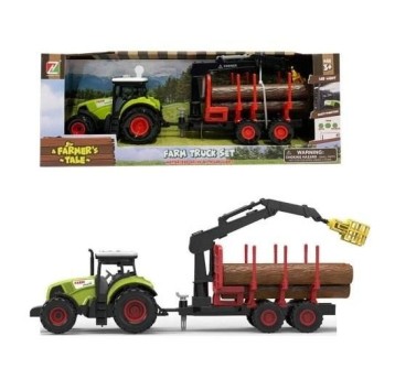 Traktor z przyczepą 39x11x15cm 9338