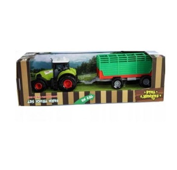 Traktor z przyczepą 39x13x13cm 9321