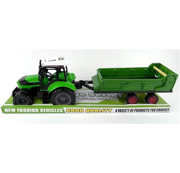 TRAKTOR Z PRZYCZEPĄ POD KLOSZEM 0660