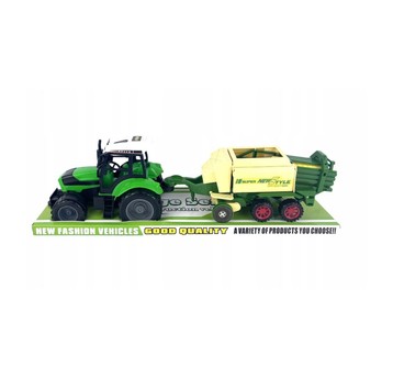 TRAKTOR Z PRZYCZEPĄ POD KLOSZEM 0875