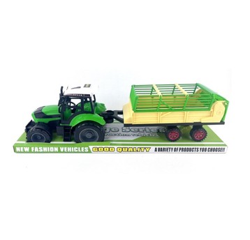 TRAKTOR Z PRZYCZEPĄ POD KLOSZEM 0998