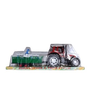 TRAKTOR Z PRZYCZEPĄ POD KLOSZEM 6819