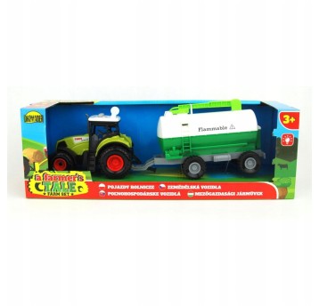 TRAKTOR Z PRZYCZEPĄ W PUDEŁKU 0492