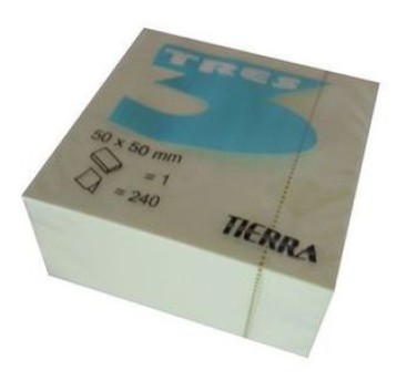 TRES Kostka żółta 50mm x 50mm 240k