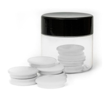 TRES Magnes 30 mm standard biały 10szt