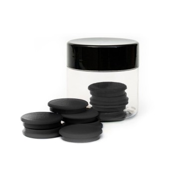 TRES Magnes 30 mm standard czarny 10szt