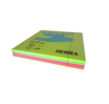 TRES Notes tęczowy neon 75mm x 75mm 100k 3963