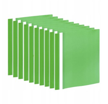 TRES skoroszyt sztywny niewpinany A4 PCV limonka