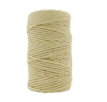 TRES Sznurek dekoracyjny baw. 50 mb pastel żółty