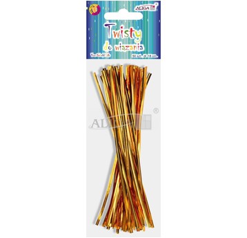 TWISTY ZŁOTE DO WIĄZANIA 18CM (50) 1832