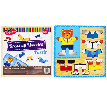 UKŁADANKA DREWNIANA UBIERANKA 8EL 30X30 MC 4888