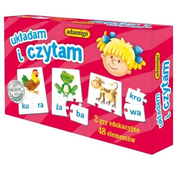 UKŁADANKA EDUKACYJNA UKŁADAM I CZYTAM 6618