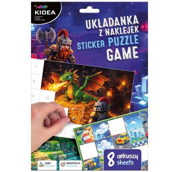 UKŁADANKA Z NAKLEJEK GAME KIDEA 4451