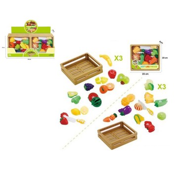 WARZYWA W SKRZYNCE 23x20x4CM 6SZT/ DISP. 0695