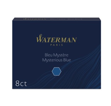 WATERMAN NABOJE STANDARD CZARNO-NIEBIESKIE 0798