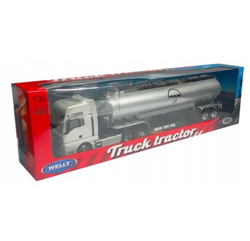 WELLY TRUCK Z PRZYCZEPĄ 1:32 MAN TGX OIL 5205