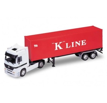 WELLY TRUCK Z PRZYCZEPĄ 1:32 MERCEDES BENZ 2812