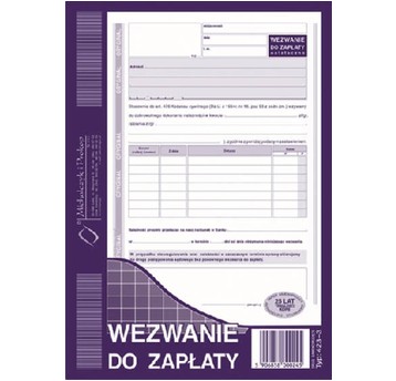 WEZWANIE DO ZAPŁATY A5 423-3