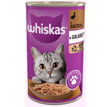 WHISKAS ADULT MOKRA KARMA DLA KOTA KACZKA W GALARE