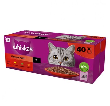 WHISKAS MOKRA KARMA DLA KOTA MIX SMAKÓW 40X85G