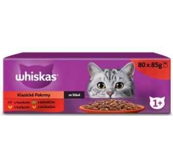 WHISKAS MOKRA KARMA DLA KOTA MIX SMAKÓW 6,8 KG 80