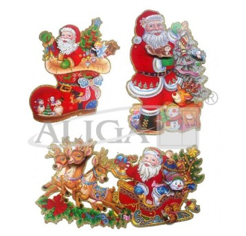 Witraż papierowy z brokatem mix