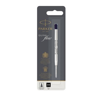 WKŁAD PARKER QINKFLW CZARNY M BLISTER 1950369 A"12