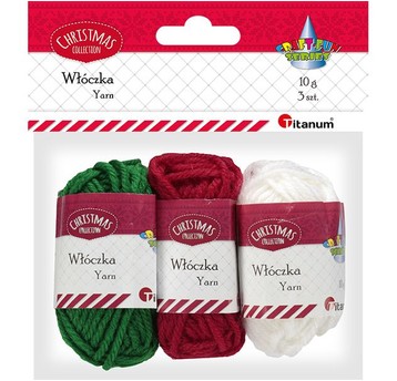 WŁÓCZKA 3X10G XMASS KOLOR