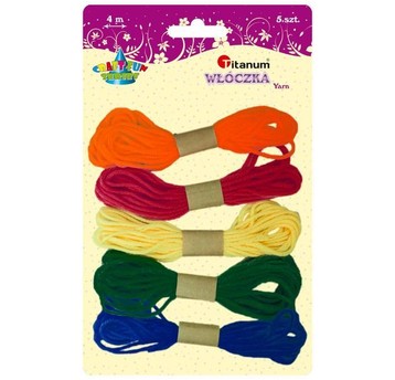 WŁÓCZKA 5X4M CZR+Ż+G+P+Z SET1 5234