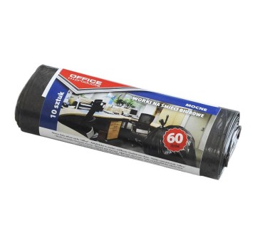 WORKI NA ŚMIECI BIUROWE MOCNE 60L/10 1179