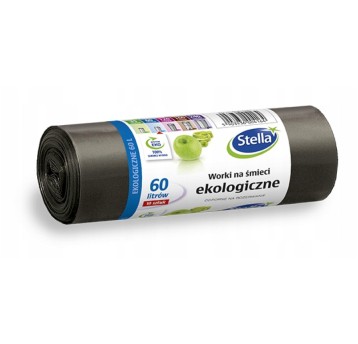 WORKI NA ŚMIECI EKOLOG. 60L 10SZT CZARNE 4164