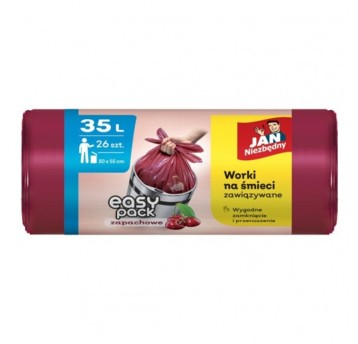 WORKI NA ŚMIECI JAN NIEZBĘDNY WISNIA 35L 26+6 7973
