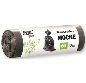 WORKI NA ŚMIECI MOCNE LDPE 160L 10SZT 3751