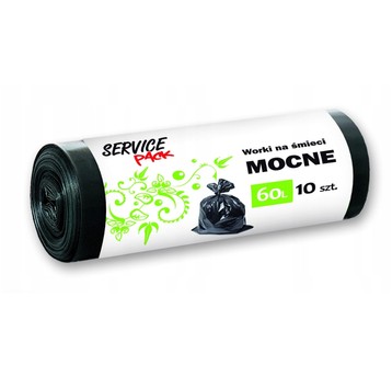 WORKI NA ŚMIECI MOCNE LDPE 60L 10 SZT. 3737