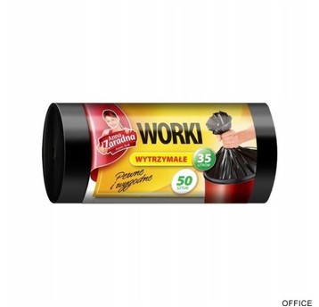 WORKI NA ŚMIECI WYTRZYMAŁE 35L 50SZT 0516