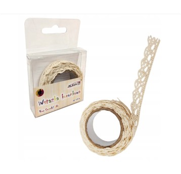 Wstążka bawełniana, koronkowa