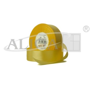 Wstążka sat.AX06-14 6mm/32m Ciemno zółty (4) 6420