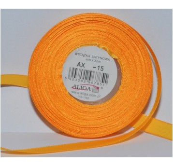 Wstążka sat.AX06-15 6mm/32m C.Żółty (4) 6451