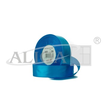 Wstążka sat.AX06-35 6mm/32m Niebieska (4) 6116