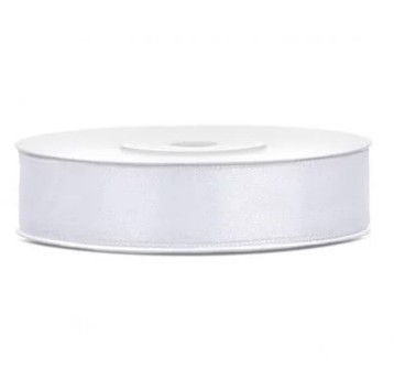 WSTĄŻKA SAT.BIAŁA 12MM/25M 01 A'10
