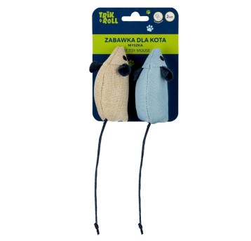ZABAWKA DLA KOTA MYSZKA 2SZT 8CM TRIK 1320