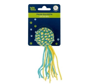 ZABAWKA DLA KOTA PILKA 4CM 8X10 TRIK 1245