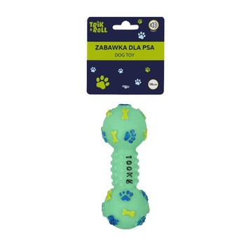 ZABAWKA DLA PSA KOŚĆ PISZCZEK ZIELON14CM TRIK 0682