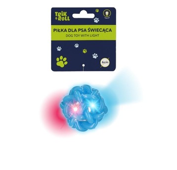ZABAWKA DLA PSA PILKA ŚWIECĄCA NIEB 6CM 2075