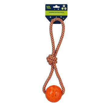 ZABAWKA DLA PSA SZARPAK PILKA POMARAŃCZ 36CM 2280