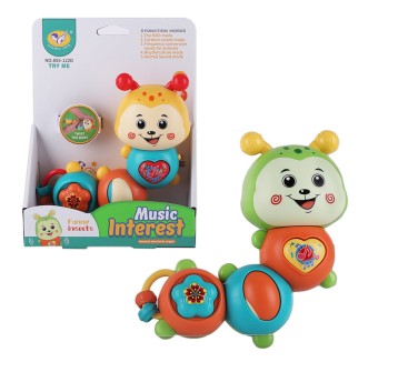 ZABAWKA MUZYCZNA GĄSIENICA 0218