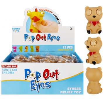 ZABAWKA WYCISKANA MIŚ 9CM 0689