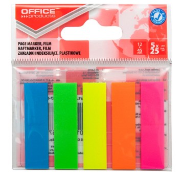 ZAKŁADKA IND. EKO 12X45MM 5X25K MIX NEON 6759 A'10