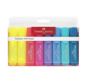 ZAKREŚLACZ 1546 PASTELOWY 8 KOL W ETUI 6818