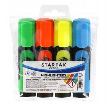 ZAKRESLACZ 4KOL MIX1 STK ETUI 2163